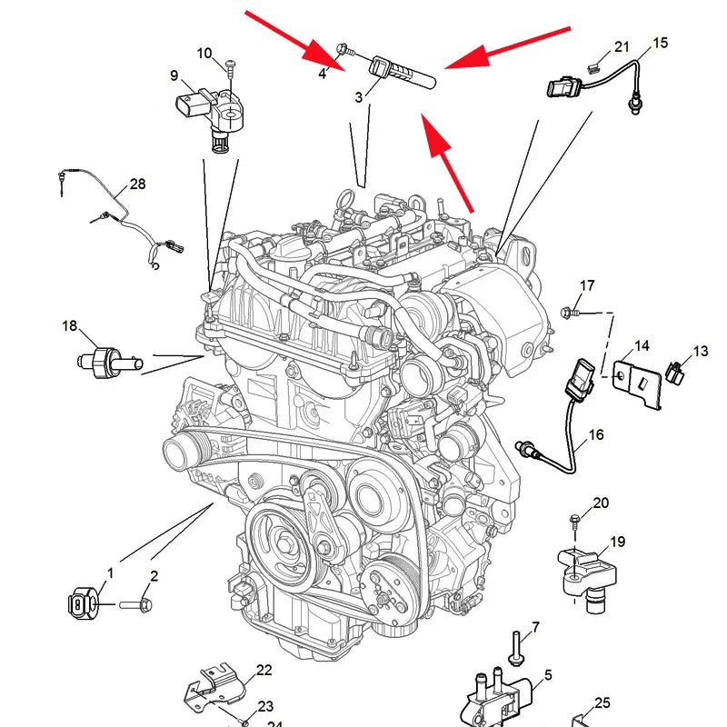 10241352 Original crankshaft sensor For SAIC MG RX5 EMAX 360 RX5 ERX5 EHS EMG6 GS GT sayaragear