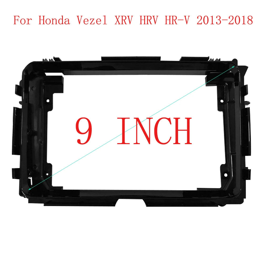 Car Radio Fascias Frame For Honda Vezel HR-V HRV HR V 2013-2018 9 inch 2DIN Stereo Panel Harness Wire Connector Power Cord Cable sayaragear