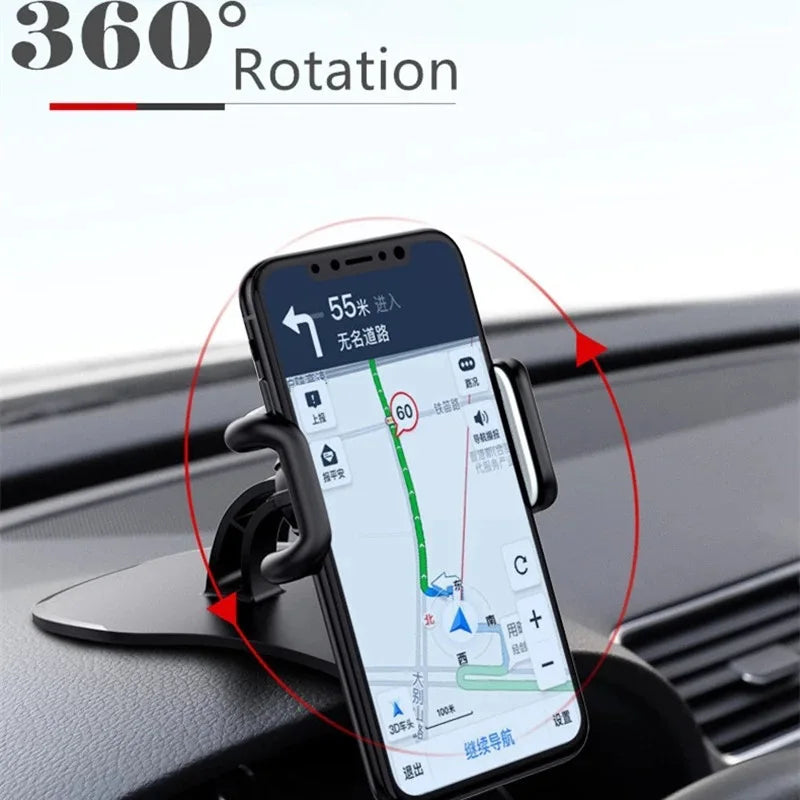 360 Rotatable Car Phone Holder Universal Cell Phone Stands Car Rack Dashboard Support for Auto Grip Mobile Phone Fixed Bracket sayaragear
