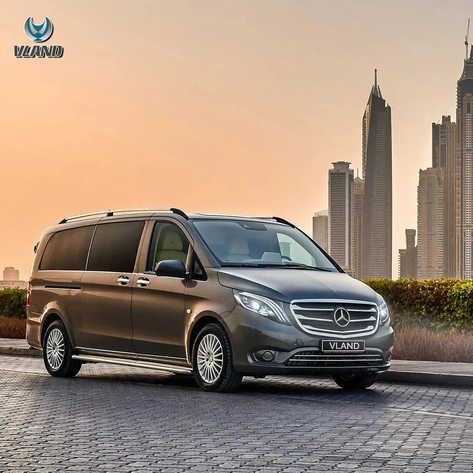 Vland 16-23 Benz Metris / Vito W447 LED Matrix Headlights with DRL High Low Beam Front Headlamp Assembly sayaragear
