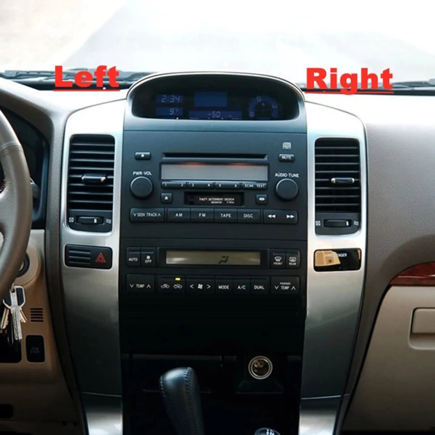 HAOCHEN Car Air Conditioner Outlet A/C Air Conditioning Vents for Toyota Land Cruiser Prado 120 2003-2009 sayaragear