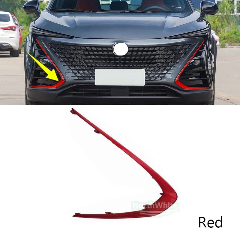 Front Bumper Fog Light Trim Molding Silver Decorative Cover For For Changan UNI-T 2020-2024 Car Exterior Replacement Parts sayaragear