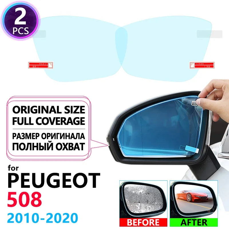 Full Cover Anti Fog Film Rainproof Rearview Mirrors for Peugeot 508 508sw 508GT RXH 2010~2020 Accessories 2012 2015 2016 2017 sayaragear
