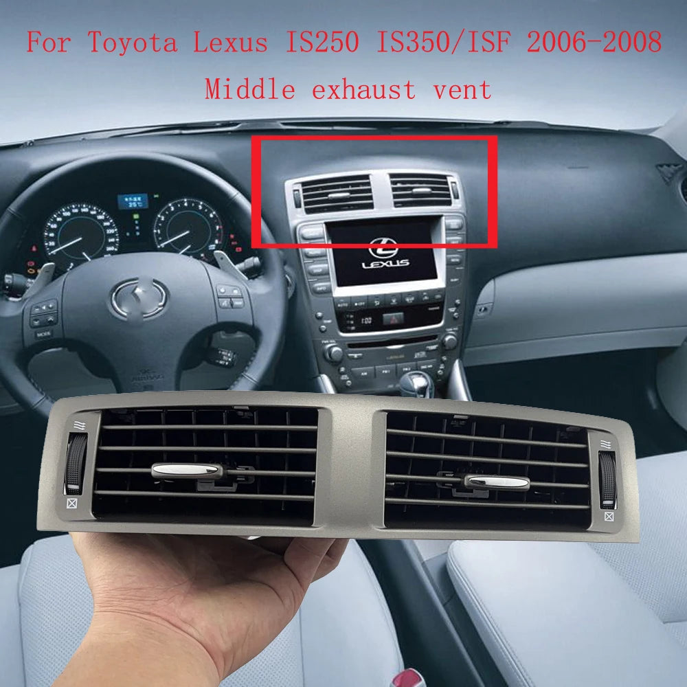 for Lexus IS250 IS350/ISF 2006-2008 Center Air Conditioner Dashboard Air Conditioning Vent Outlet Panel Grille sayaragear