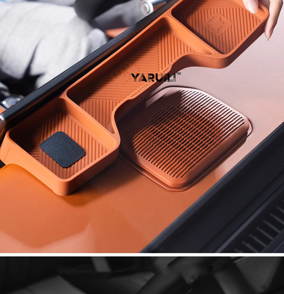 For Jetour G700 2025 2026 Car Screen Rear Silicone Storage Box Storage Sundries Box Interior Stowing Accessories sayaragear