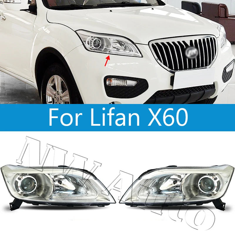 Front Headlight Head Light Headlamp For Lifan X60 2010-2015 Front Bumper  Headlight sayaragear