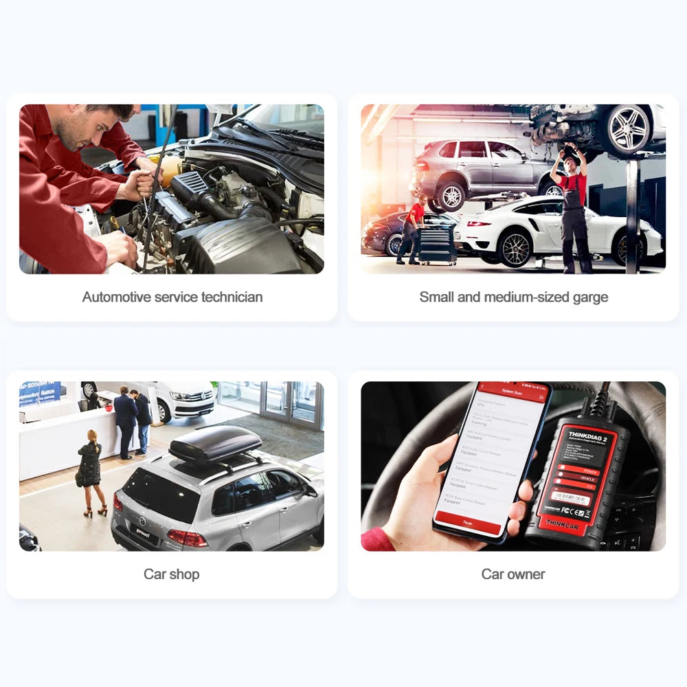 THINKCAR THINKDIAG 2 /KINGBOLEN Ediag Plus CAN FD All Systems 15 Reset Services ECU Coding OBD2 Scanner Car Diagnostic Tool sayaragear