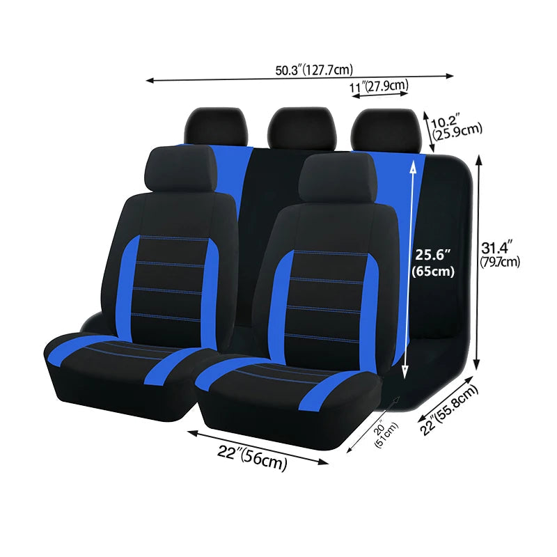 AUTO PLUS  Car Seat Covers Universal Size Fit For Most Car Suv Truck Van Car Accessories Interior Seat Covers For Car Full Set sayaragear