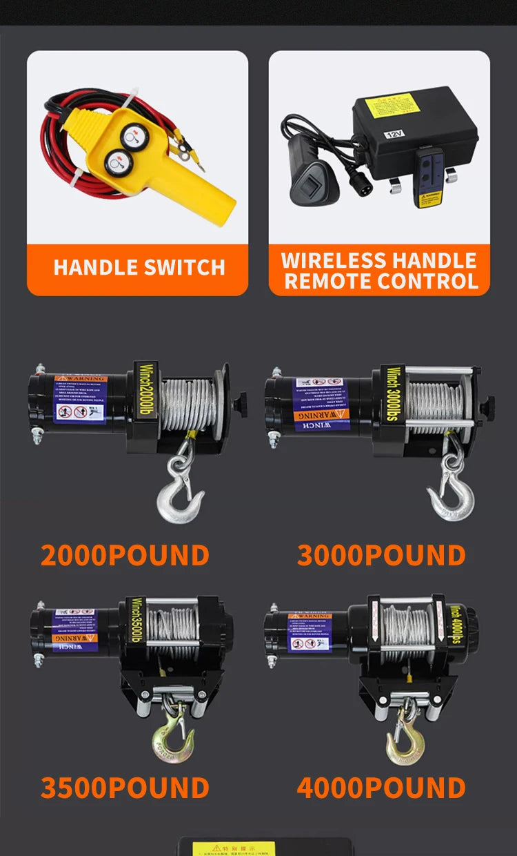 12000lbs 12v Electric Winch for 4x4 Off-Road Car Discovery Remote Control Kits with Hydraulic Power Source 24v Voltagecustom sayaragear