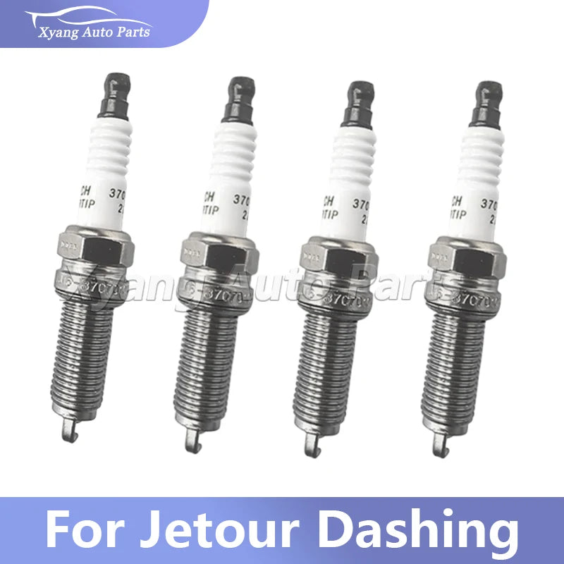 4pcs/set Spark Plug For Jetour Dashing/X70 X90 Plus/KAIYI X3 PRO/KAIYI E5/X7/Omoda C5 S5/ Exeed LX TXL F4J163707010 sayaragear