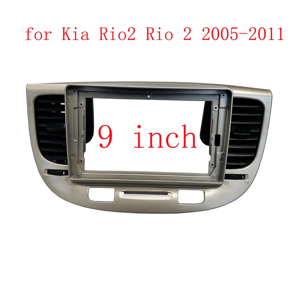 9 Inch Car Frame Air conditioning outlet  Android Radio Audio Dash Panel Fascias For Kia RIO 2 RIO2 2005-2011 sayaragear