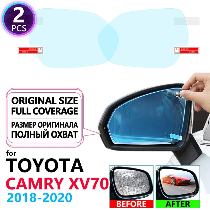 Full Cover Anti Fog Film Rearview Mirror for Toyota Camry 70 XV70 2018~2020 Car Stickers Cars Accessories Clear Mirrors Films sayaragear