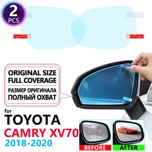 Full Cover Anti Fog Film Rearview Mirror for Toyota Camry 70 XV70 2018~2020 Car Stickers Cars Accessories Clear Mirrors Films sayaragear