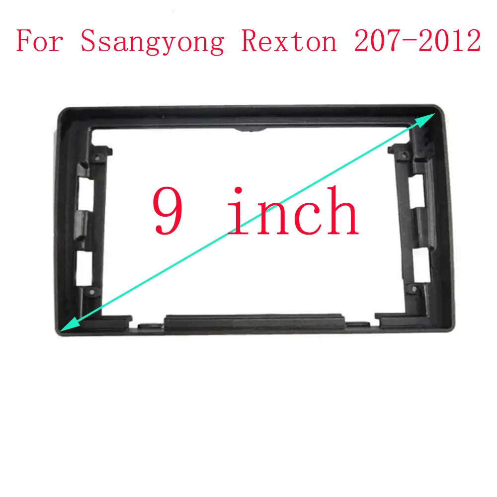 9 Inch Car Frame Fascia Adapter Android Big Screen Audio Dash Fitting Panel Kit For Ssangyong Rexton 2007-2012 sayaragear