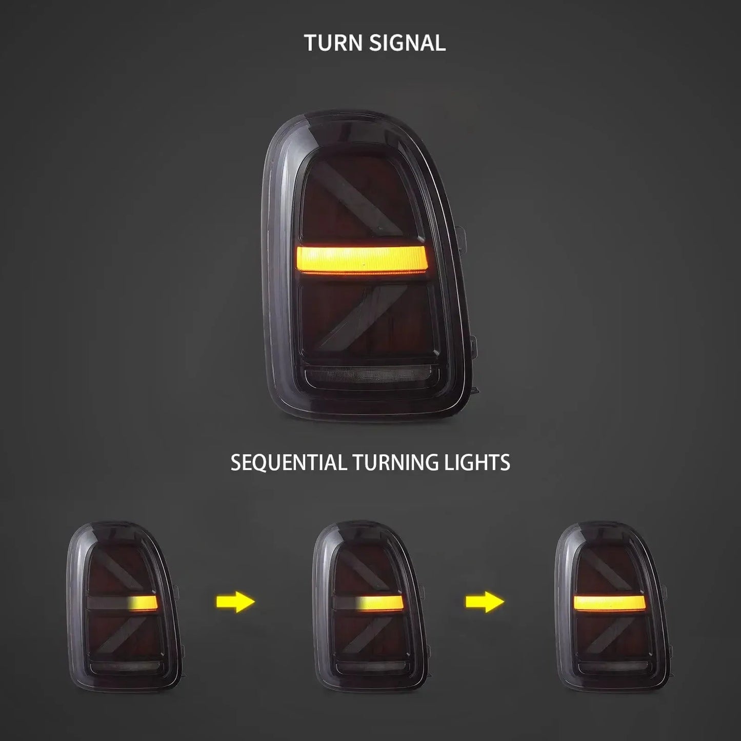 Vland 17-23 Mini Countryman F60 Full LED Tail Lights With Sequential Turn Signal sayaragear