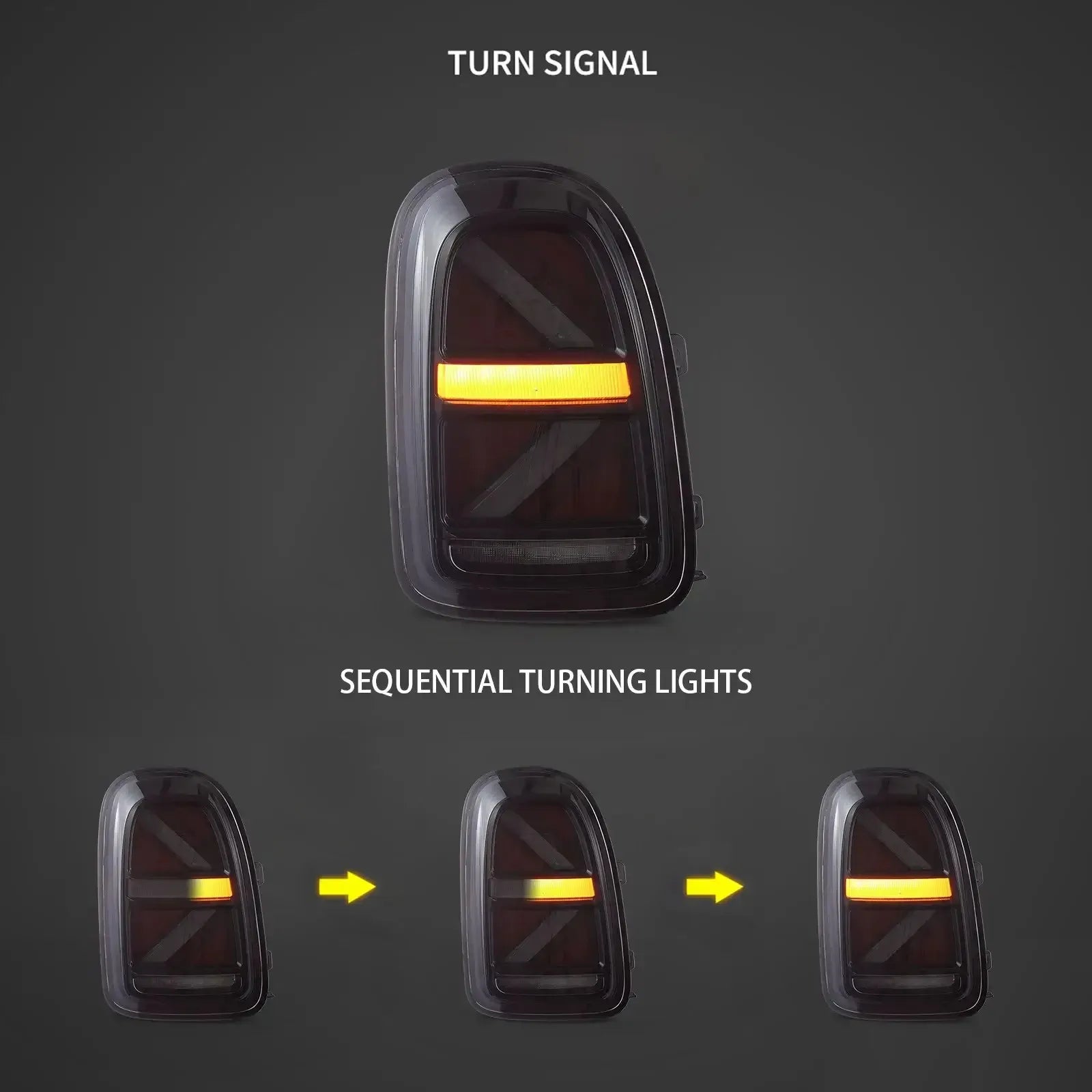 Vland 17-23 Mini Countryman F60 Full LED Tail Lights With Sequential Turn Signal sayaragear