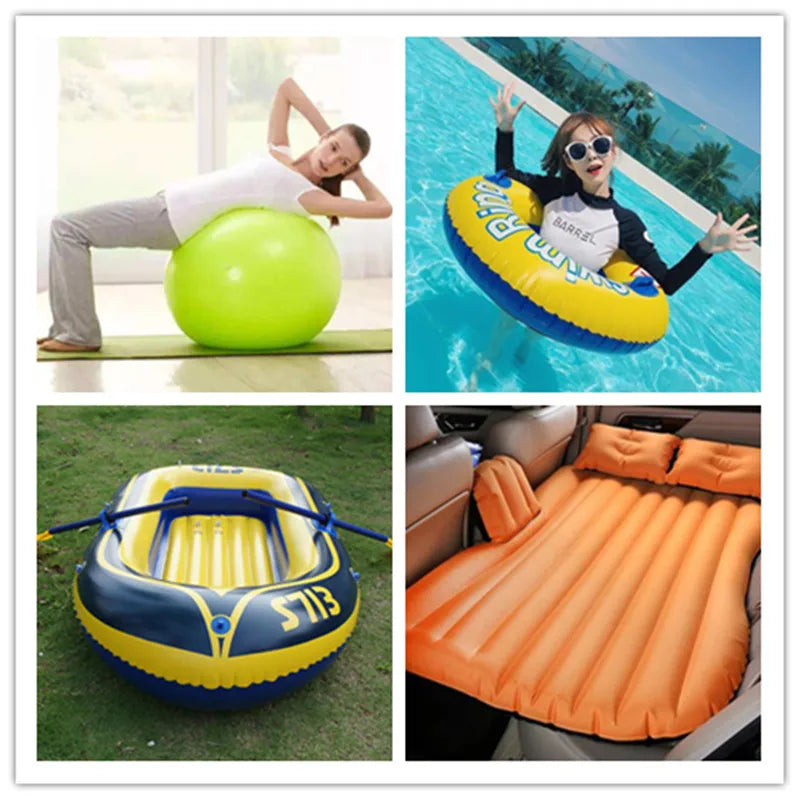 EACF Portable Inflatable Pump Electric Air Mattress Camping Pump Car Air Compressor Pump Quick Filling Air Pump For Car Home Use sayaragear