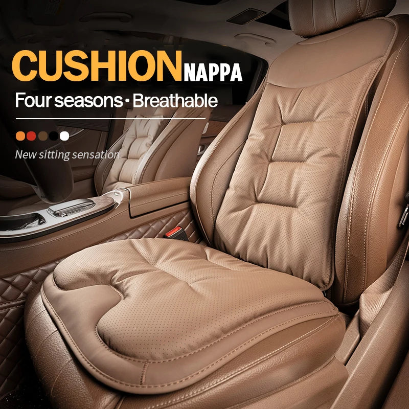 Universal Car Seat Cover Leather Cars Seat Waist Cushion Covers Four Season Auto Interior Seats  Protection Pad Car Accessorie sayaragear