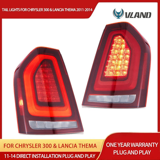 Vland 11-14 Chrysler 300 & Lancia Thema LED Tail Lights With Start-up Animation sayaragear