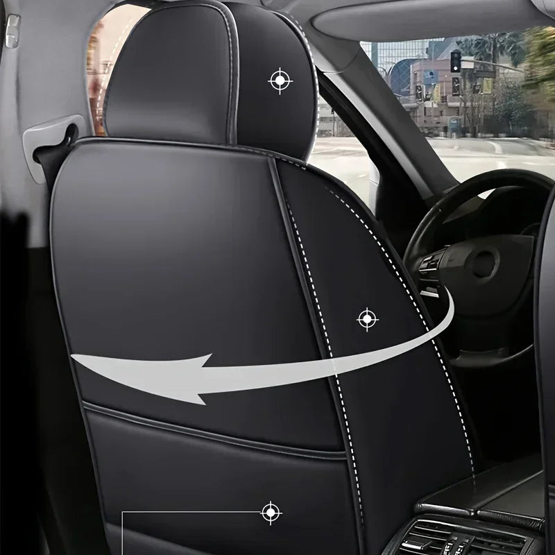 Car seat cushion Four Seasons universal new seat cover Leather seat cover Ice silk seat cushion Fully wrapped seat cushion sayaragear