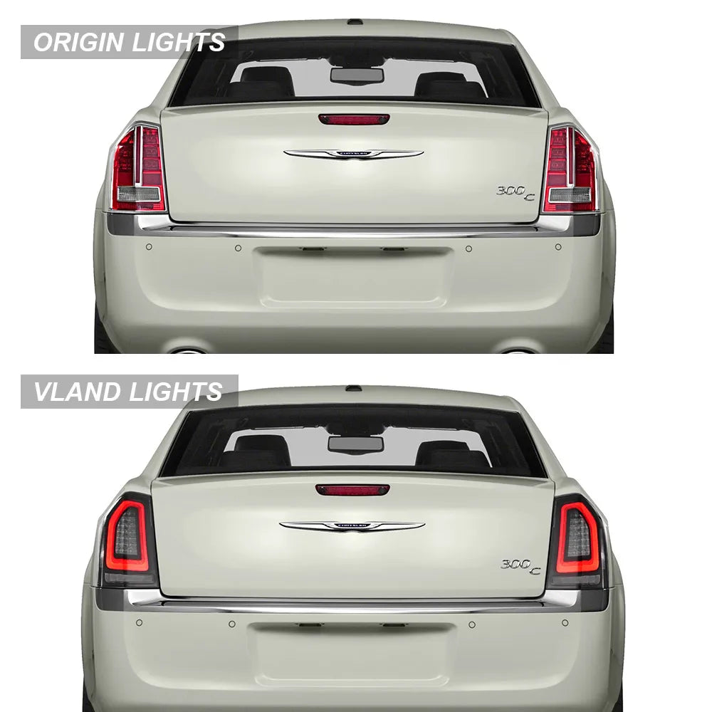 Vland 11-14 Chrysler 300 & Lancia Thema LED Tail Lights With Start-up Animation sayaragear