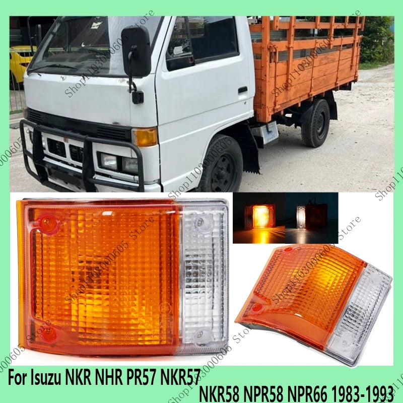 For Isuzu NKR NHR PR57 NKR57 NKR58 NPR58 NPR66 1983-1993 Automobile Accessorie Front Bumper Turn Signal Brake Light Signal Light - sayaragear