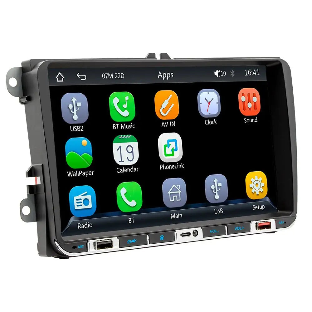 DuoDton 2 Din 9 inch Android Car Radio GPS 4G WiFi DSP Carplay For VW / Volkswagen Skoda Octavia golf 6 touran passat polo Jetta sayaragear