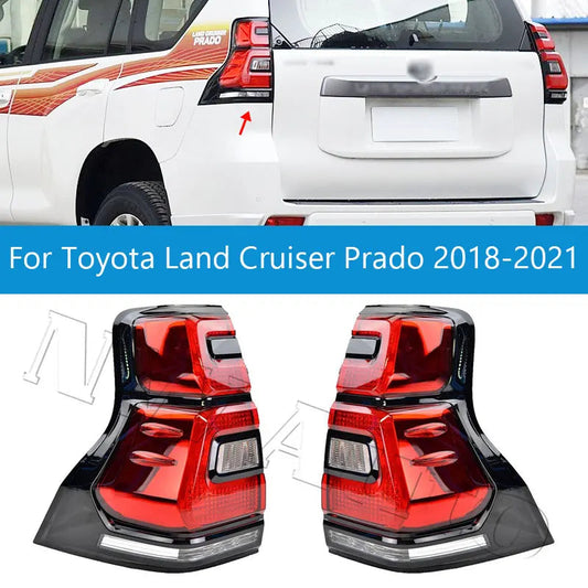 Rear Bumper Taillight Assembly For Toyota Land Cruiser Prado 2018 2019 2020 2021 Series 150 FJ150 LC150 GRJ150 Brake Light Taill sayaragear