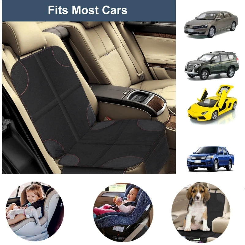 Universal Child Safety Seat Anti-Slip Anti-Scratch Mat Pads Waterproof Car Seat Protective Cover for-Baby Kid Protection sayaragear