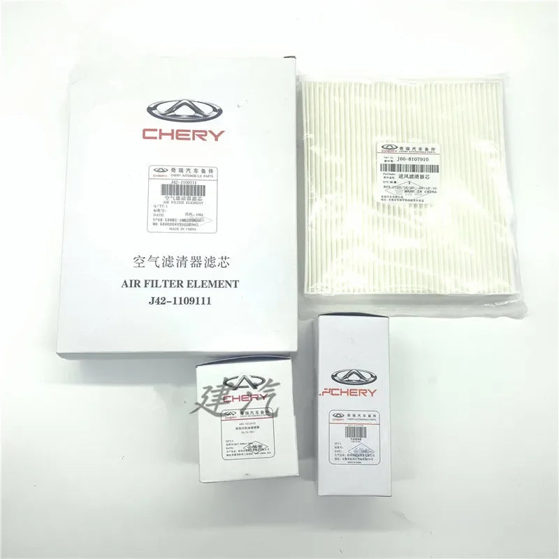 Filter Sets For Chery Arrizo 6/GX Air,Oil,Cabin,Fuel Filter J42-1109111/480-1012010/S11-1117110/J60-8107910 sayaragear