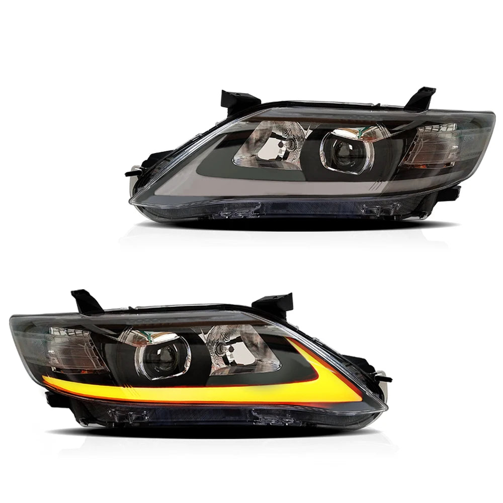 VLANDFOR TOYOTA CAMRY 2009-2011 HEAD LAMP(USA TYPE) Headlights DRL Day Running Light LED Fog Lights Car Accessory Head Lamp sayaragear