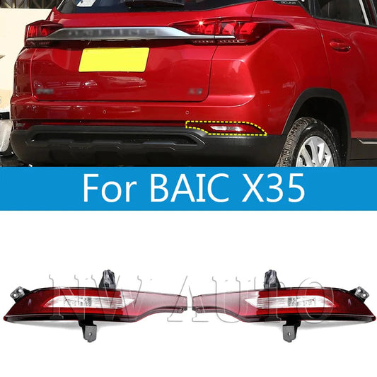 Car Rear Bumper Brake Lamp Tail Turn Signal Reflector Light For BAIC X35 sayaragear