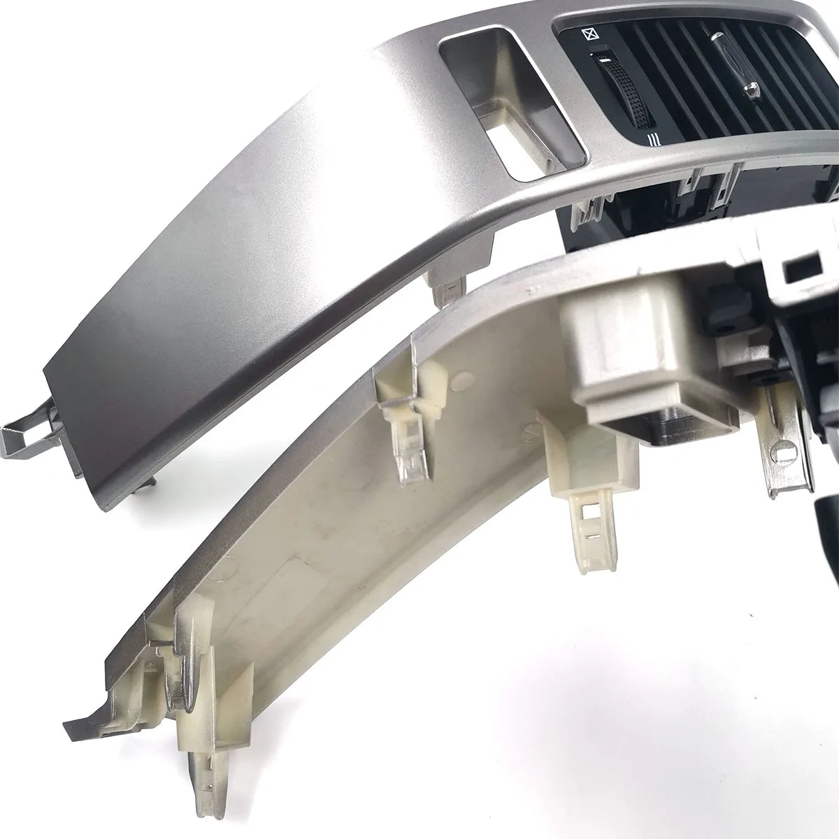 Air Vent Grille  A/C Vent Silver Decorative Frame For Toyota Land Cruiser Prado LC120 2003-2009 sayaragear