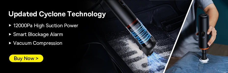 Baseus Car Vacuum Cleaner Wireless Air Dust Blower Gun for Car Powerful Portable Car Cleaning Appliance Cordless Vehicle Cleaner sayaragear
