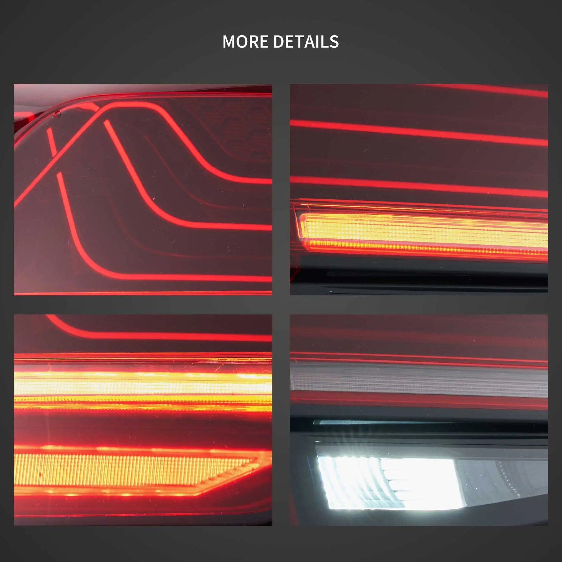 VLAND Laser LED Tail Lights For 2013-2017 Golf MK7 Hatchback Sequential Turn Signal Rear Lamp Assembly sayaragear