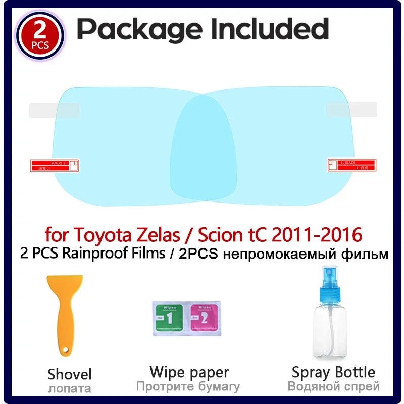 for Toyota Zelas Scion tC 2011~2016 Full Cover Anti Fog Film Rearview Mirror Rainproof Clear Anti-fog Films Car Accessories 2015 sayaragear