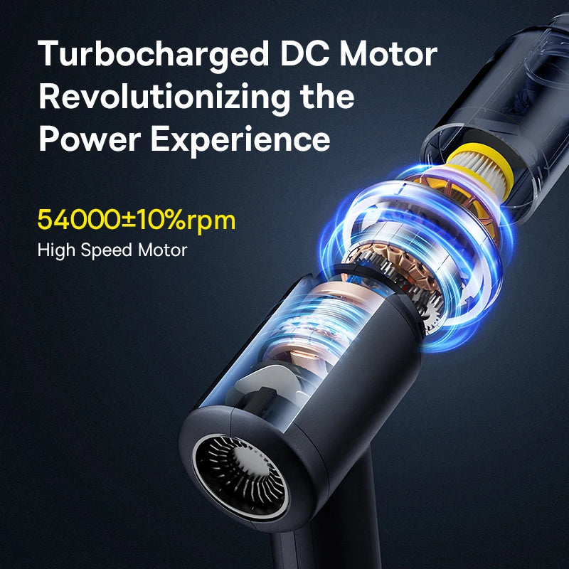 Baseus Car Vacuum Cleaner Wireless Air Dust Blower Gun for Car Powerful Portable Car Cleaning Appliance Cordless Vehicle Cleaner sayaragear