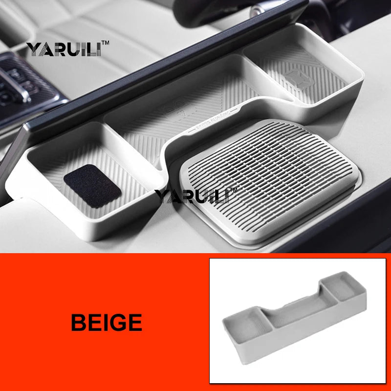 For Jetour G700 2025 2026 Car Screen Rear Silicone Storage Box Storage Sundries Box Interior Stowing Accessories sayaragear