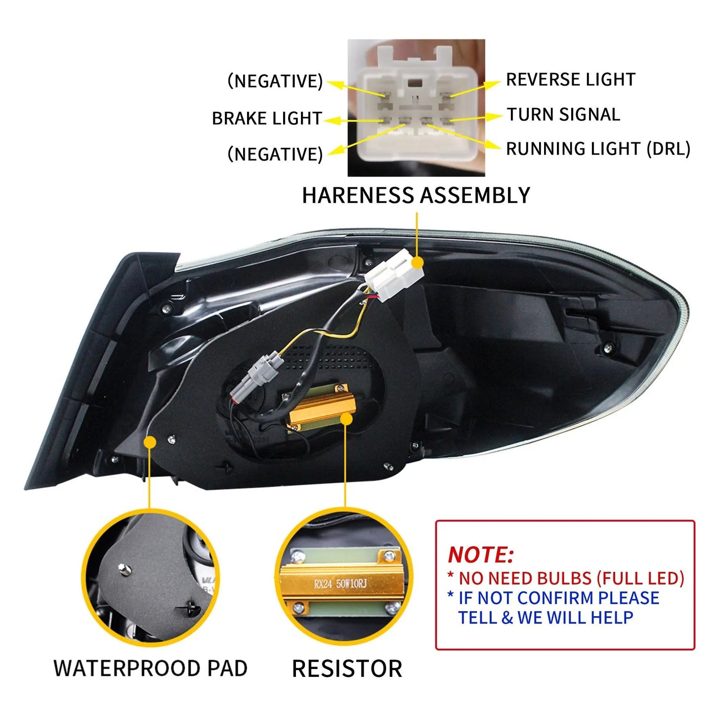 Vland 15-21 WRX & WRX STI 1st Gen (VA) LED Tail Lights With Sequential Turn Signal sayaragear