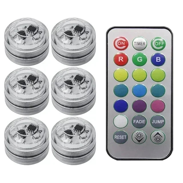 Wireless Adhesive LED Car Interior Ambient Light Remote Control Decor Auto Roof Foot Atmosphere Lamp Bicycle Tail Light sayaragear