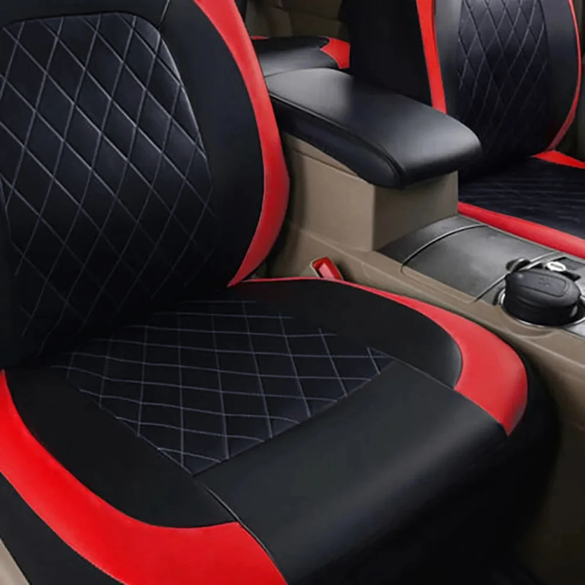 All Season Quited PU Leather Car Seat Cover Full Surrounded Seat Protector Waterproof Universal Fit Sedan Suv Pick-up Truck Seat sayaragear
