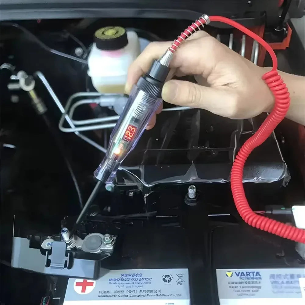 6V 12V 24V Car Truck Voltage Circuit Tester Auto Car Diagnostic Probe Test Pen Light Bulb Electric Measuring Pen Repair Tools sayaragear