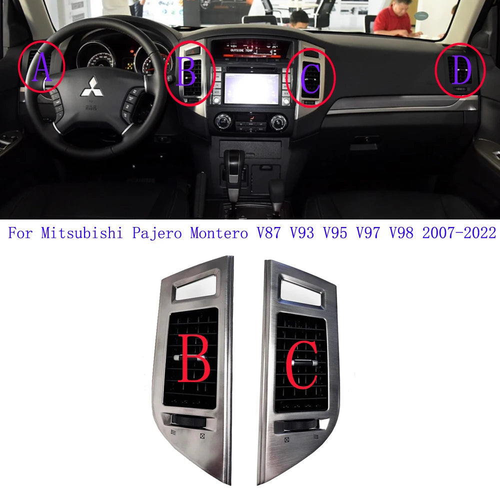 1PCS Instrument Panel Board A/C Air Conditioner For Mitsubishi Pajero Montero V87 V93 V95 V97 V98 2007-2022 Air Vent Outlet sayaragear