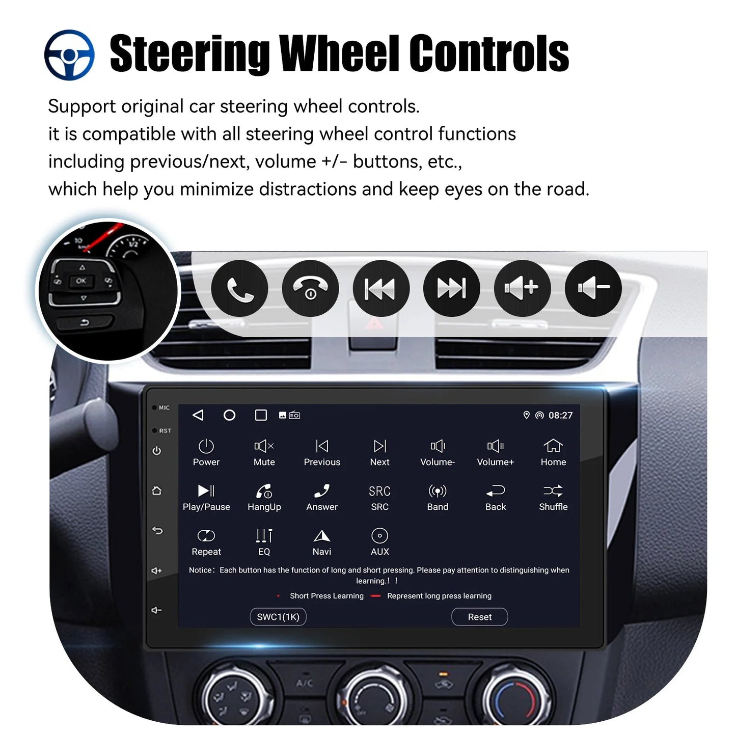 ESSGOO 7 9 10" Car Radio Android Auto Carplay Car Stereo Multimedia Player Universal WIFI GPS Autoradio Car Intelligent Systems sayaragear