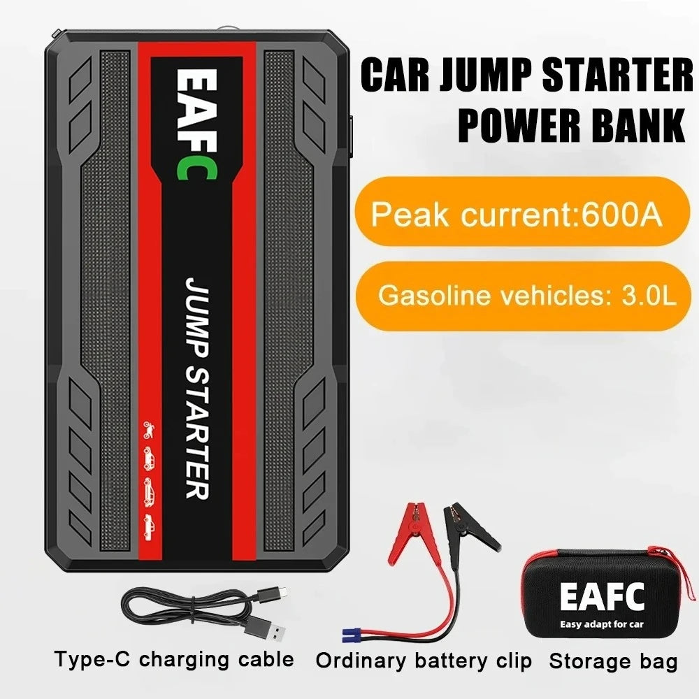 4000A/2000A/600A Portable Car Jump Starter PowerBank Booster Charger 12V Starting Device Petrol Diesel Car Booster JumpStarter sayaragear