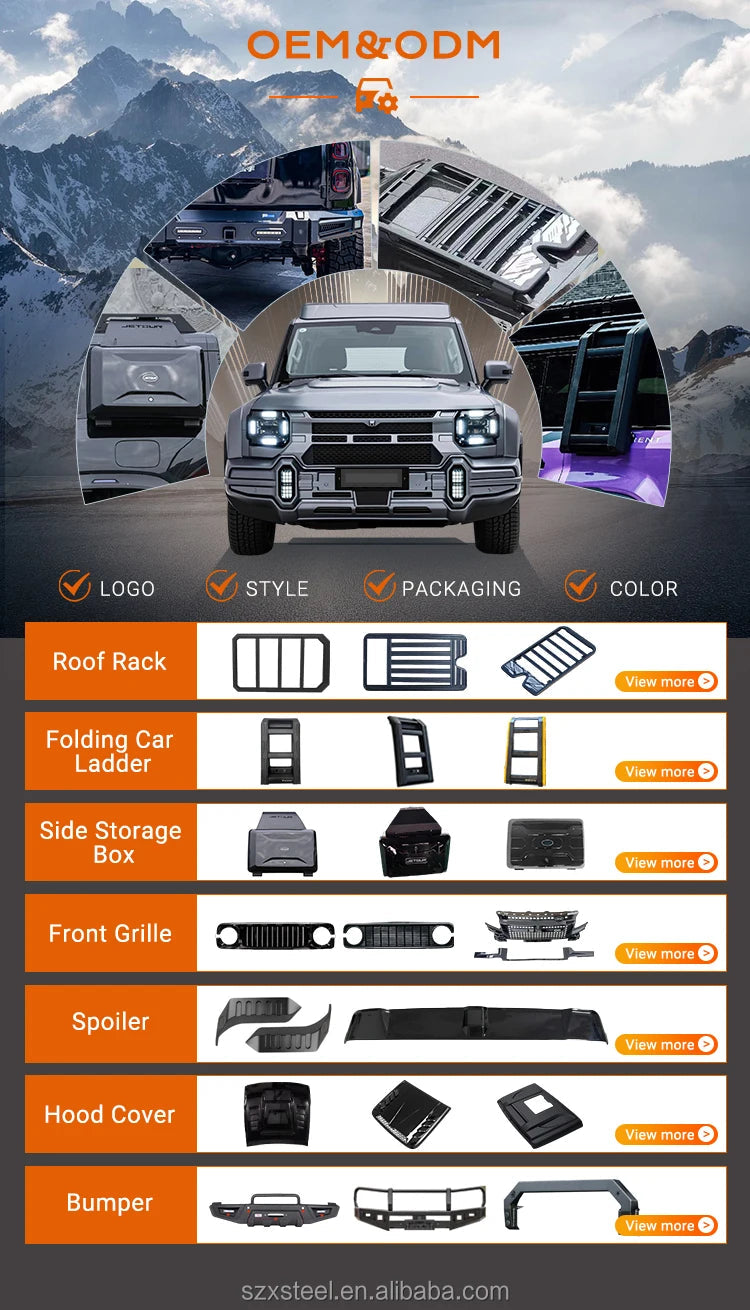 For Chery Jetour T2 Side Box Car Roof Racks Car Ladder Side-Mounted Storage Box Off-Road/Suv Upgrades For Jetour T2 Accessories sayaragear