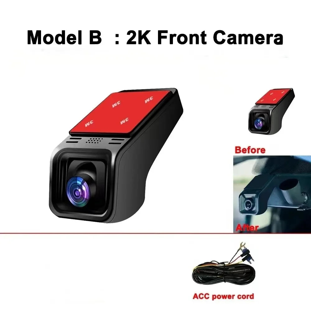 HD 4K 2160P WiFi Car DVR Dash Cam Camera 2K 1600P 1080P 24H Parking Monitor APP Control Car Driving Video Recorder for all cars sayaragear
