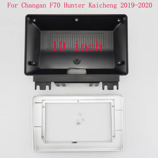 HAOCHEN 2DIN 10 Inch Radio Fascia fit For Changan F70 Hunter Kaicheng 2019 Fascia Frame No Cable Trim Panel Audio sayaragear