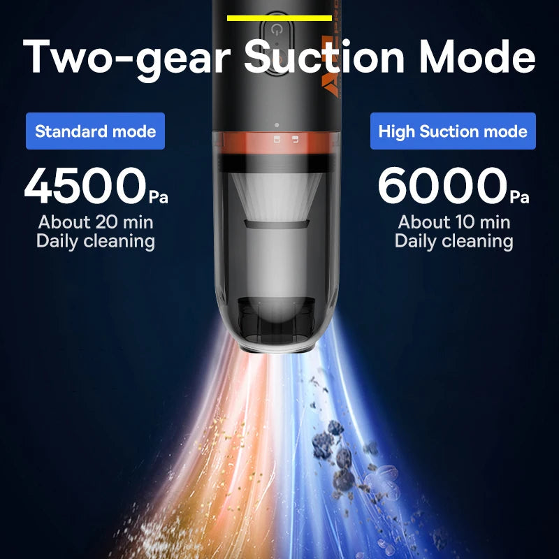 Baseus A2Pro Wireless Car Vacuum Cleaner 6000Pa Mini Air Blower Portable Handheld Vacuum Cleaner For Car Home Cleaning Accessory sayaragear