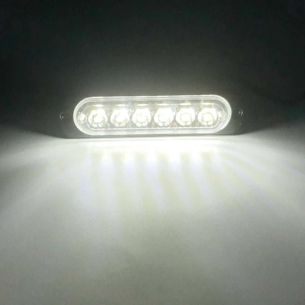 led strobe light Flashing Grille Lights Car emergency light 6LED WARN LIGHT police lights for car TRUCK strobe led light 12v 24v sayaragear